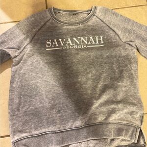 Savannah Georgia Kids Gray Sweatshirt